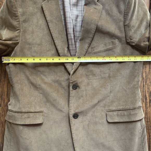 Saddlebred Corduroy Blazer Brown 2 Button Jacket Sport Coat Mens Size 44R - Picture 8 of 14